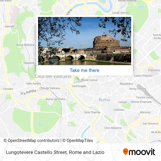 Lungotevere Castello Street map