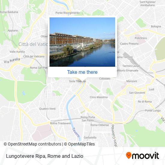 Lungotevere Ripa map