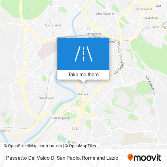 Passetto Del Valco Di San Paolo map