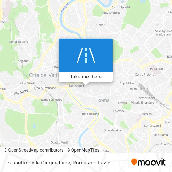 Passetto delle Cinque Lune map