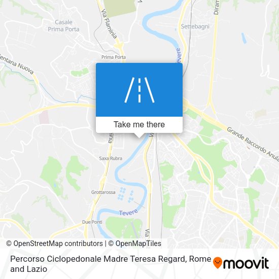 Percorso Ciclopedonale Madre Teresa Regard map
