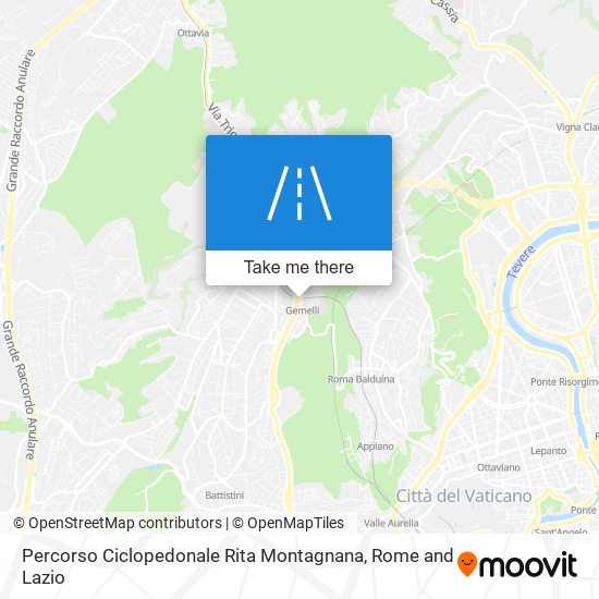 Percorso Ciclopedonale Rita Montagnana map