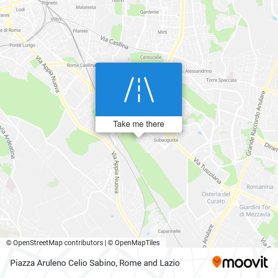 Piazza Aruleno Celio Sabino map