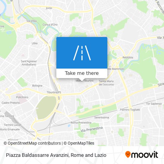 Piazza Baldassarre Avanzini map