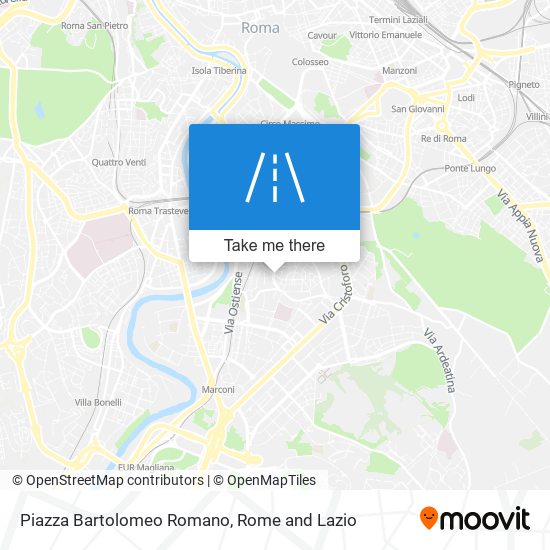 Piazza Bartolomeo Romano map