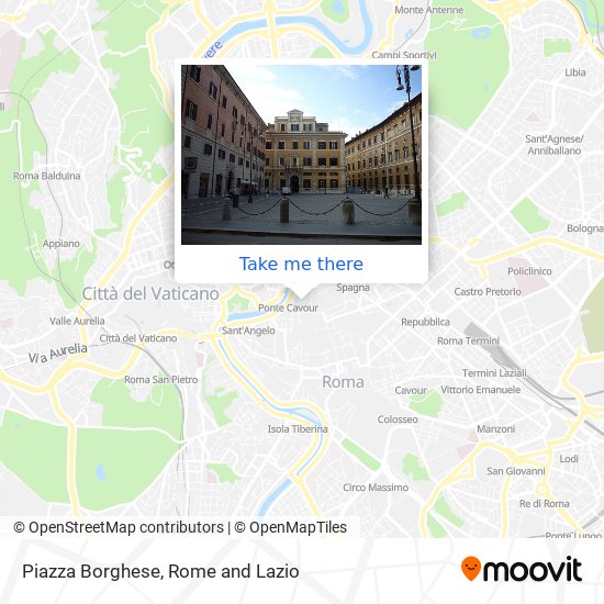 Piazza Borghese map