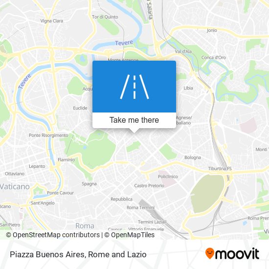 Piazza Buenos Aires map