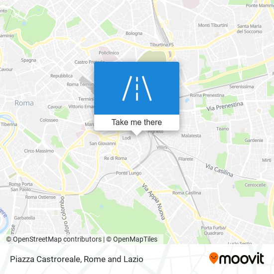Piazza Castroreale map
