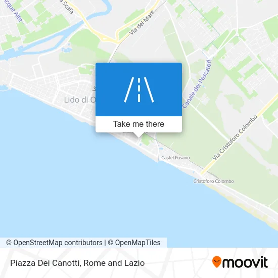 Dei Canotti Square map