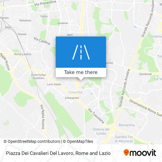 Piazza Dei Cavalieri Del Lavoro map