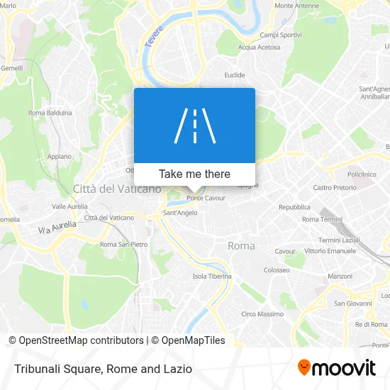 Tribunali Square map