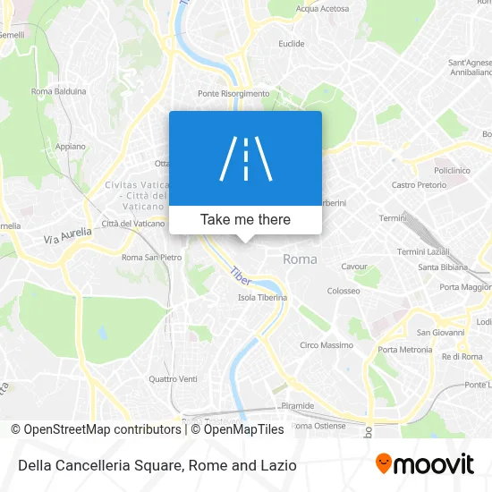 Della Cancelleria Square map