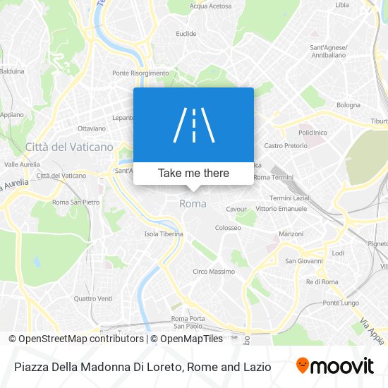 Piazza Della Madonna Di Loreto map