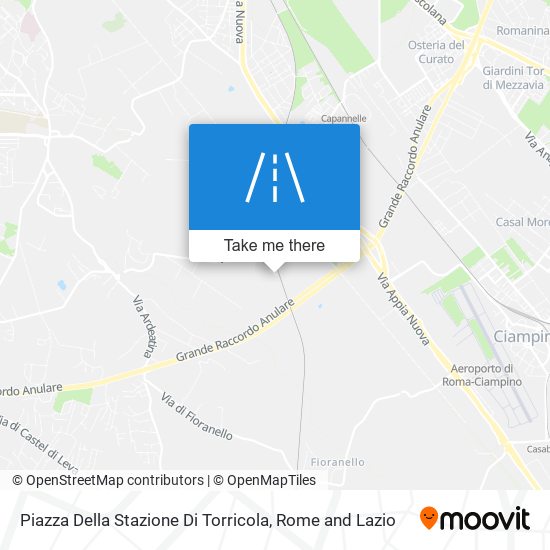 Piazza Della Stazione Di Torricola map