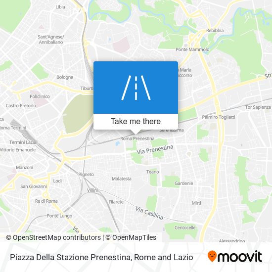 Piazza Della Stazione Prenestina map
