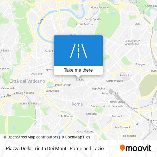 Piazza Della Trinità Dei Monti map