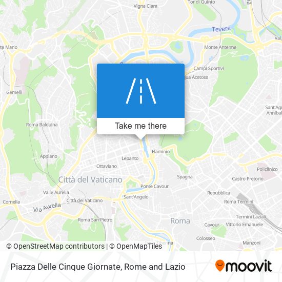 Piazza Delle Cinque Giornate map