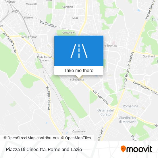 Piazza Di Cinecittà map