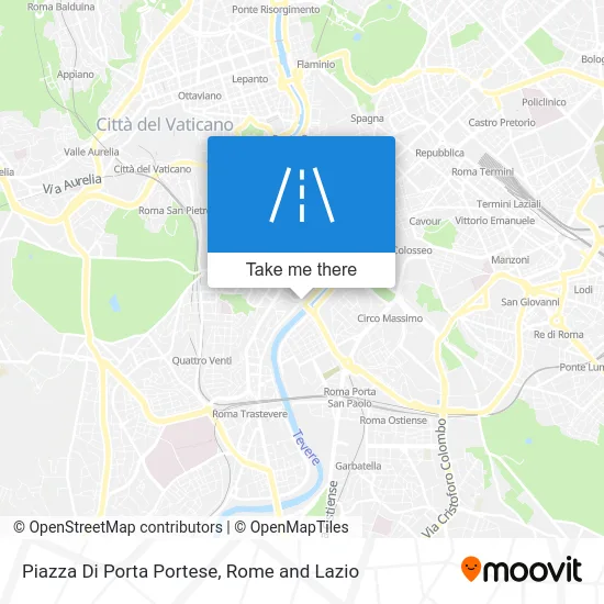 Porta Portese Square map