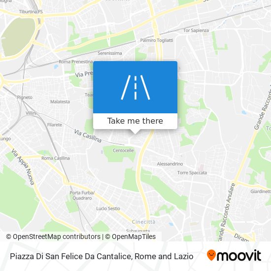 Piazza Di San Felice Da Cantalice map