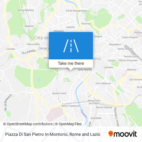 Piazza Di San Pietro In Montorio map