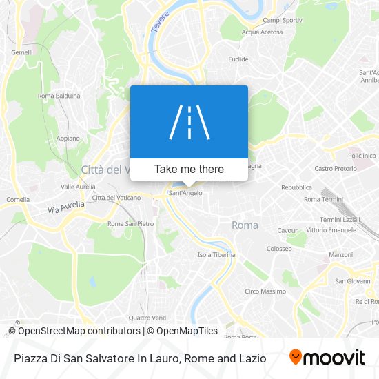 Piazza Di San Salvatore In Lauro map