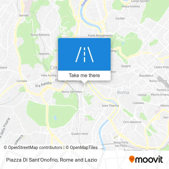 Sant'Onofrio Square map