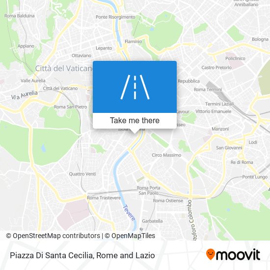 Piazza Di Santa Cecilia map