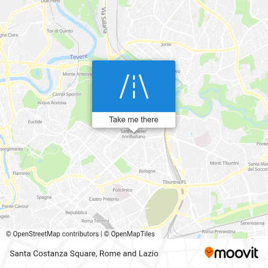 Santa Costanza Square map