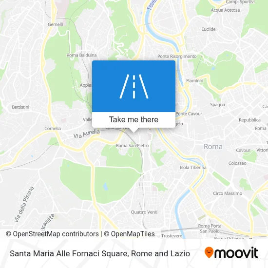 Santa Maria Alle Fornaci Square map