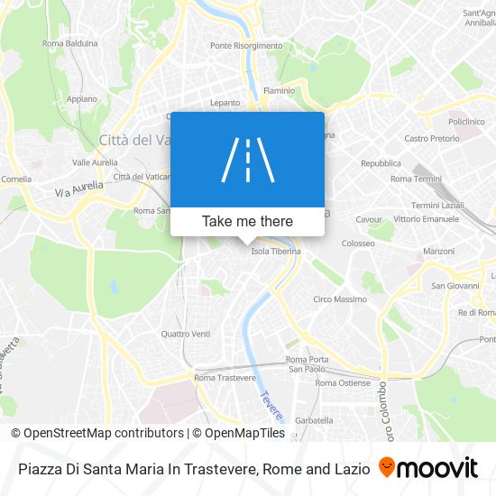 Piazza Di Santa Maria In Trastevere map