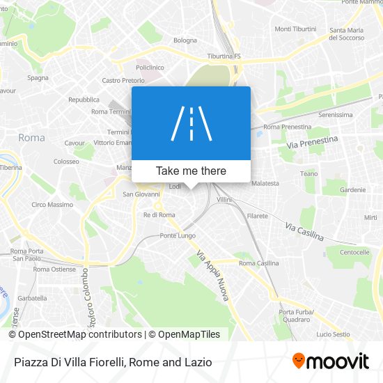 Piazza Di Villa Fiorelli map