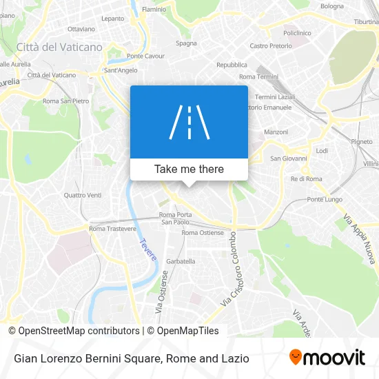 Gian Lorenzo Bernini Square map