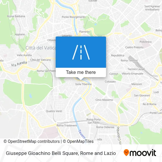 Giuseppe Gioachino Belli Square map