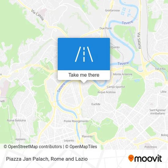 Jan Palach Square map