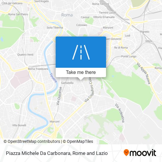 Piazza Michele Da Carbonara map