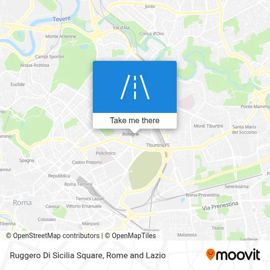 Ruggero Di Sicilia Square map