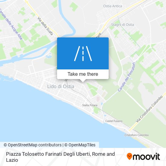 Piazza Tolosetto Farinati Degli Uberti map