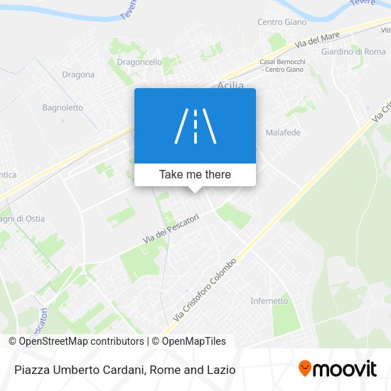 Piazza Umberto Cardani map