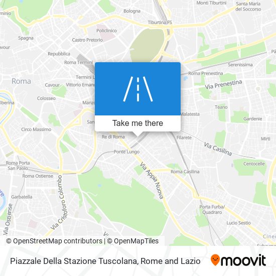 Piazzale Della Stazione Tuscolana map