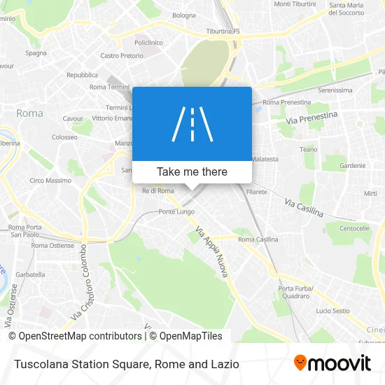 Tuscolana Station Square map