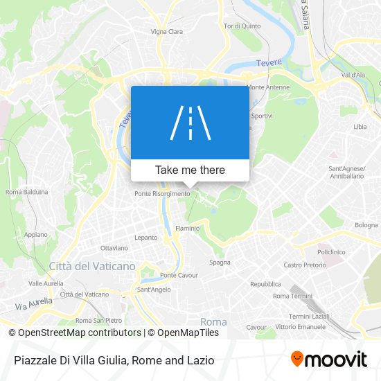 Piazzale Di Villa Giulia map