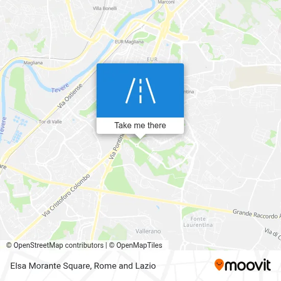 Elsa Morante Square map