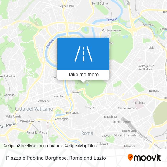 Piazzale Paolina Borghese map