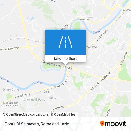 Ponte Di Spinaceto map