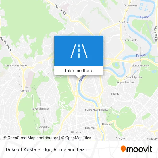 Duke of Aosta Bridge map