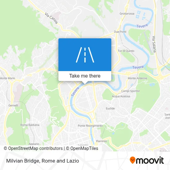 Milvian Bridge map