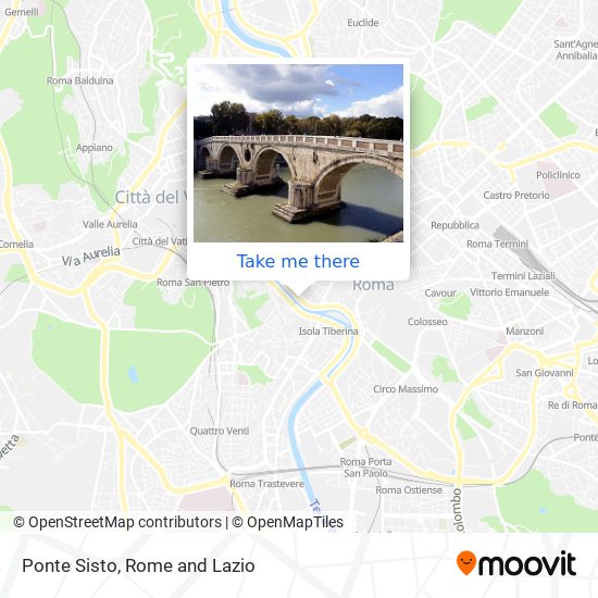 Ponte Sisto map