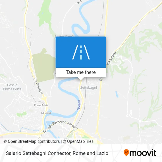 Salario Settebagni Connector map