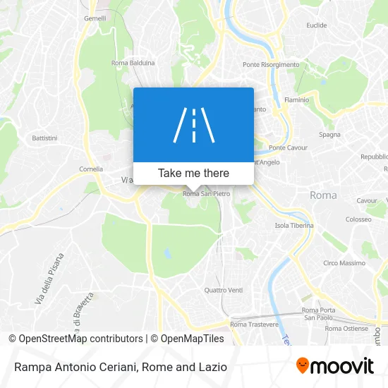 Rampa Antonio Ceriani map